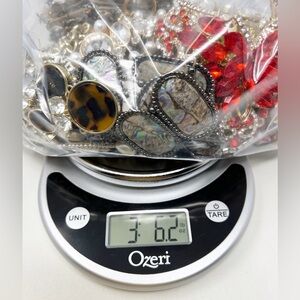 Over 3 Pounds Lot of Costume Broken Jewelry Scrap Craft Harvest Repair Repurpose